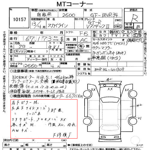 Auction Sheet